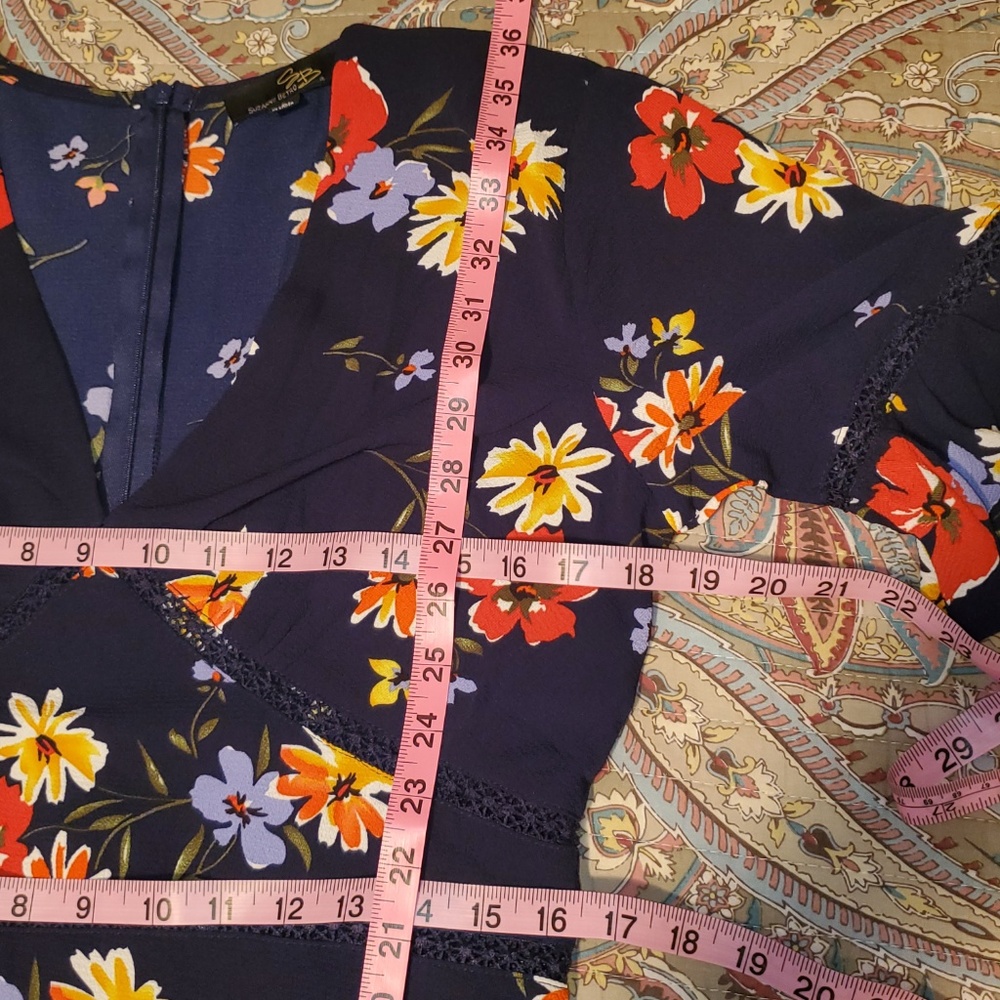 Suzanne Betro Navy Floral Dress - Picture 6 of 9